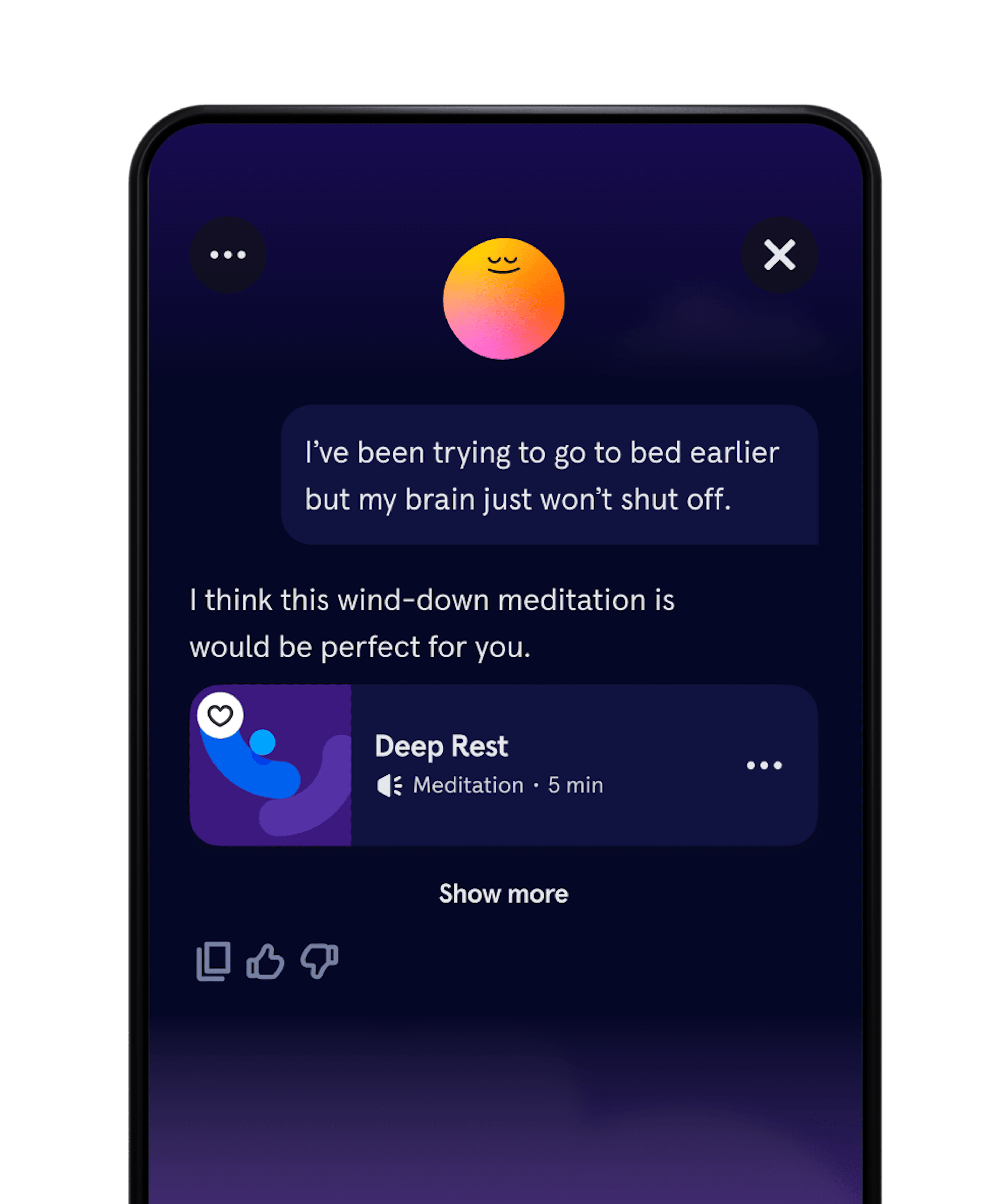 Phone screen for Ebb 2
